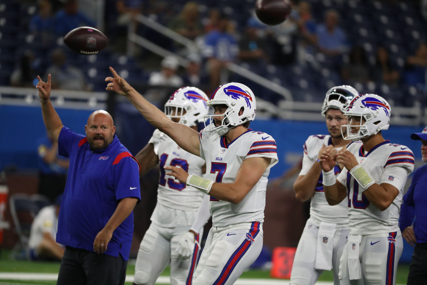 Allen warms up